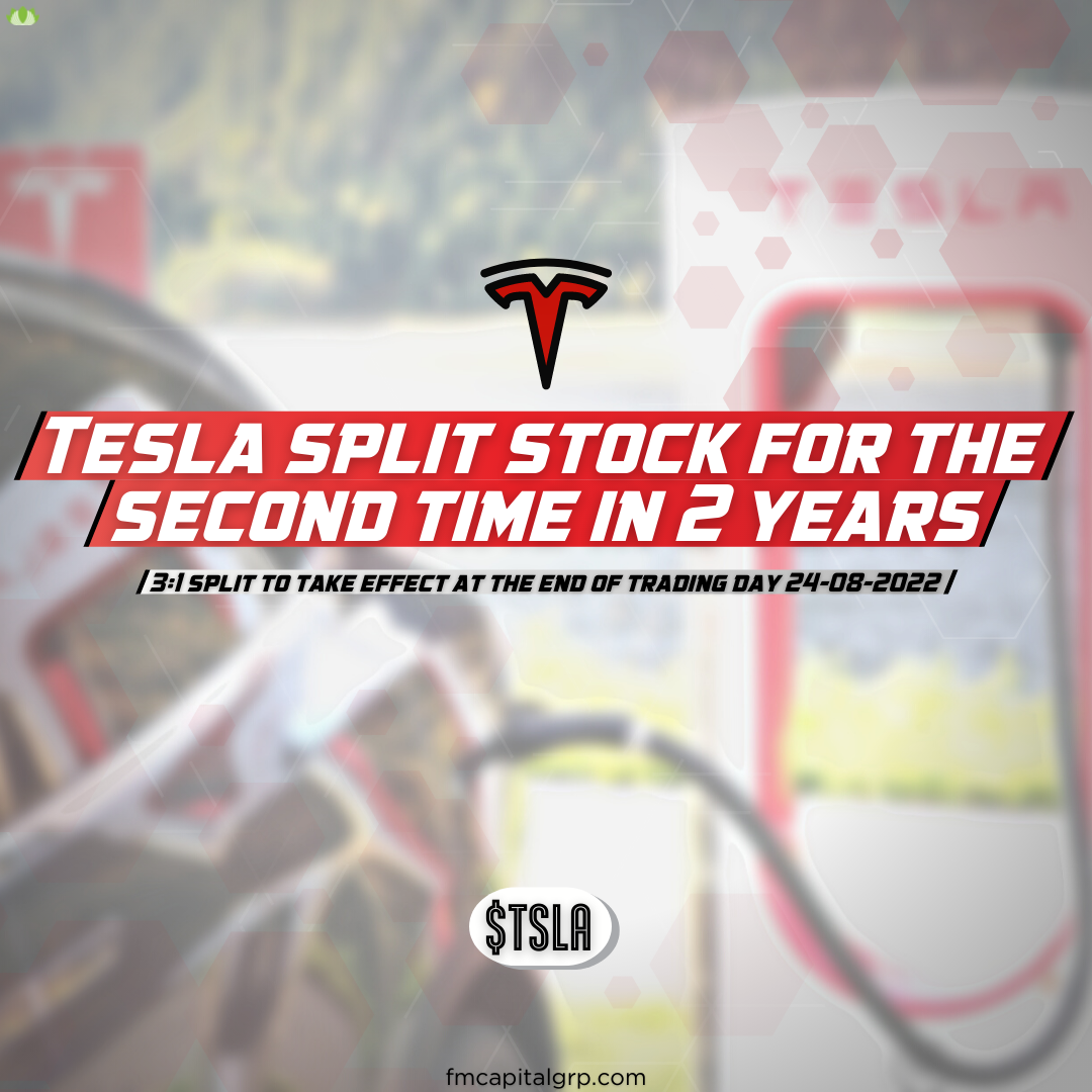 Tesla split stock for the second time in 2 years