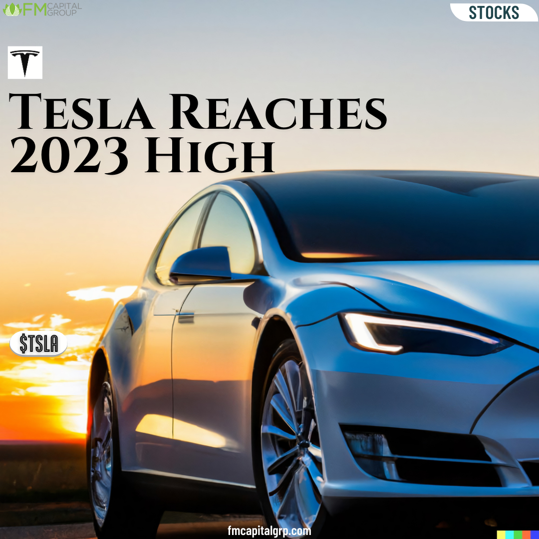 Tesla Reaches 2023 High