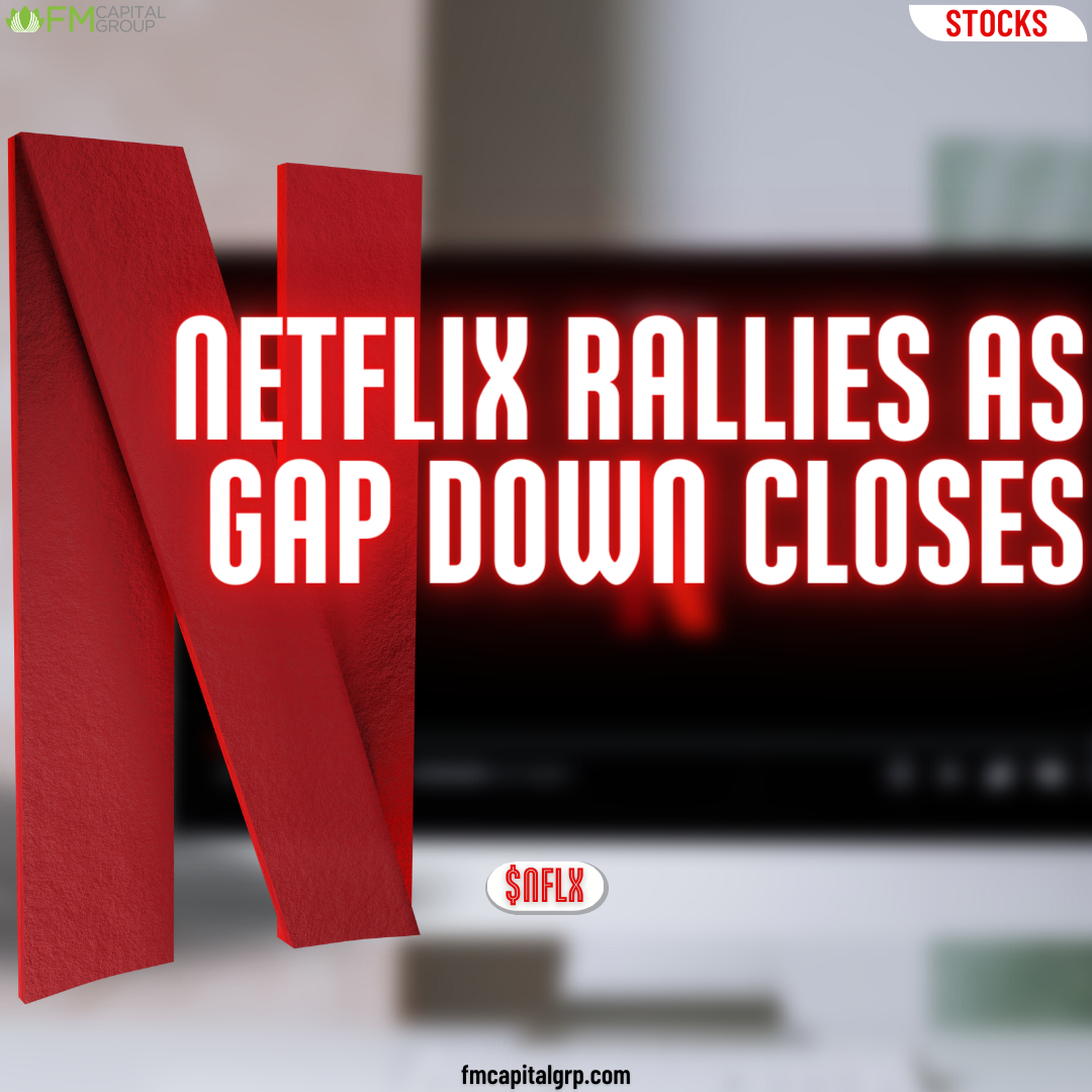 Netflix rallies as gap-down closes