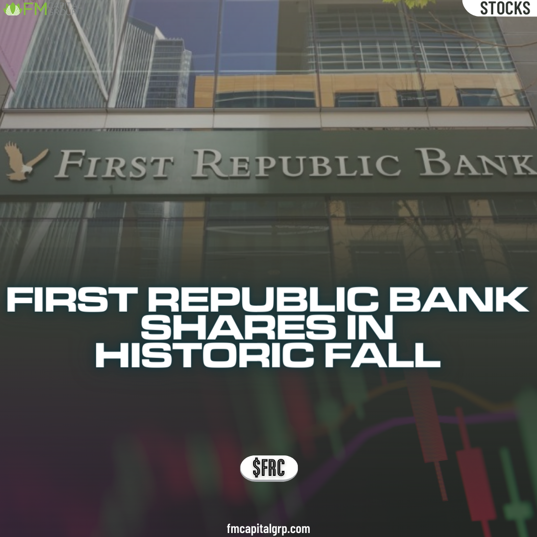 First Republic Bank Shares In Historic Fall