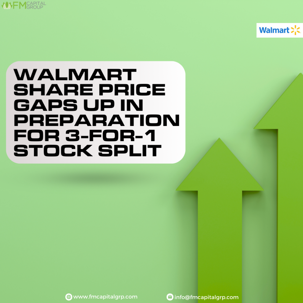 Walmart Had A Gap-Up, As They Prepare 3 for 1 stock Split