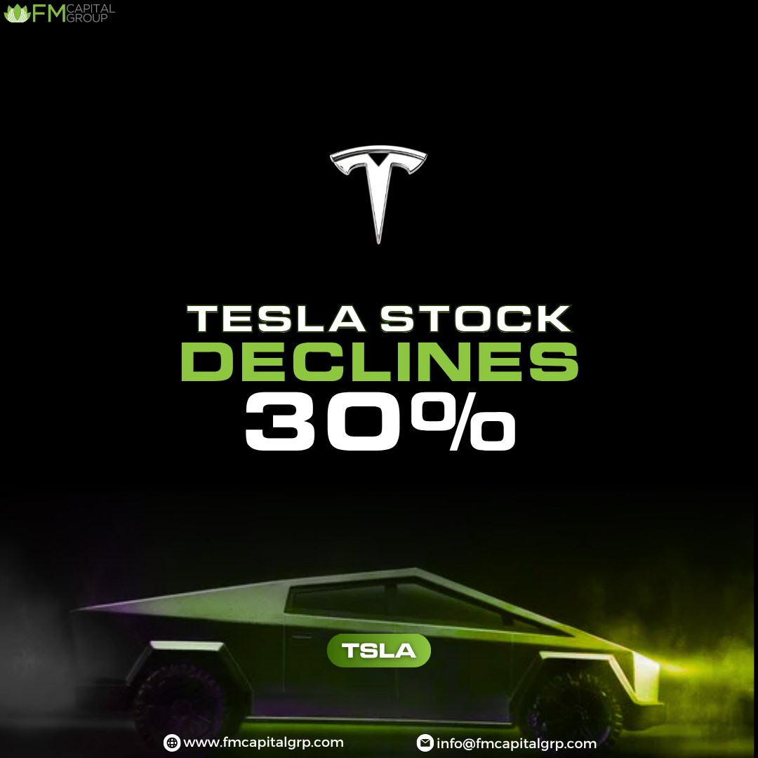 Tesla dips by 30%